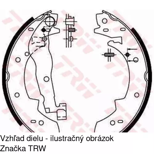 Brzdové čeľuste POLCAR S72-1072 - obr. 4