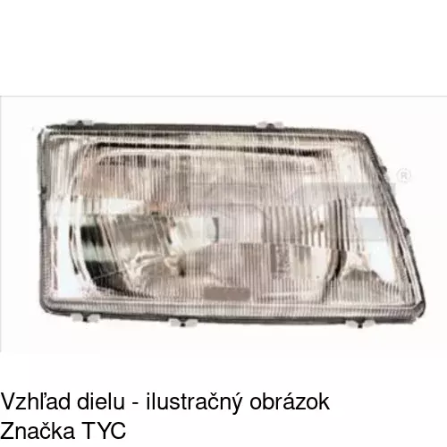 Hlavný reflektor POLCAR 131510-E - obr. 1