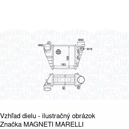 Chladiče vzduchu (Intercoolery) POLCAR 1323J8-1