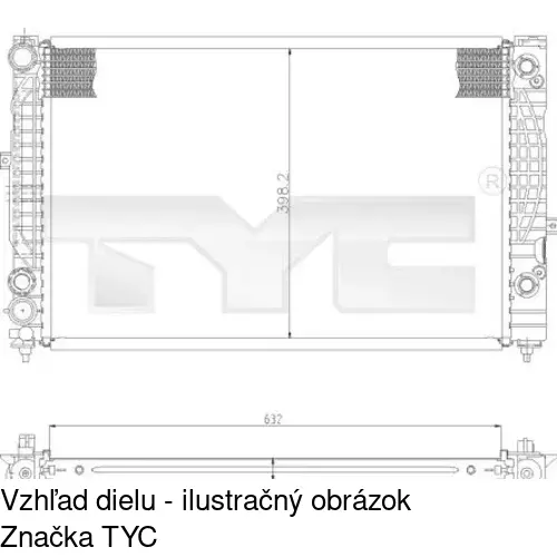 Chladiče vody 132408-4 /POLCAR/