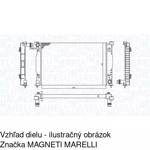 Chladiče vody POLCAR 133408A8 - obr. 1