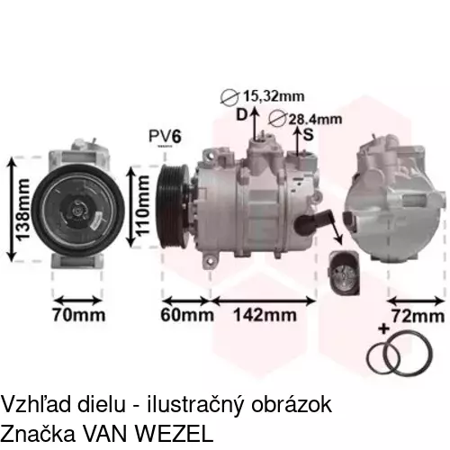 Kompresor AC POLCAR 1334KS-2