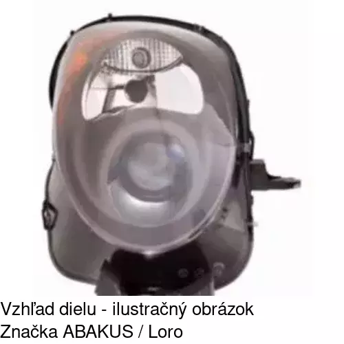 Hlavný reflektor POLCAR 1425092E - obr. 2