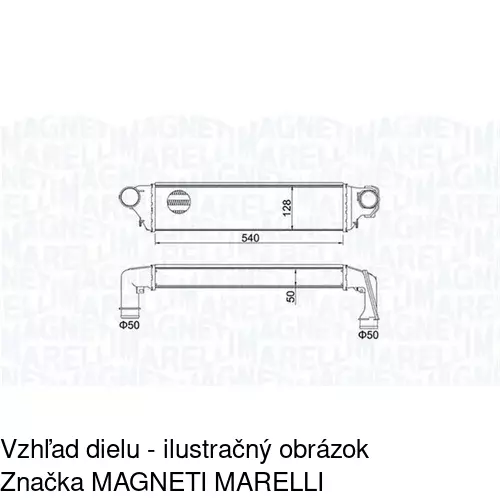 Chladiče vzduchu (Intercoolery) POLCAR 2008J8-1 - obr. 1