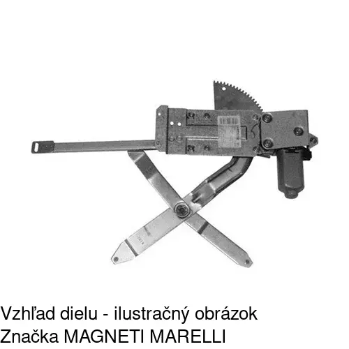 Mechanizmus sťahovania okna elektrický bez motora POLCAR 2015PSG1 - obr. 1