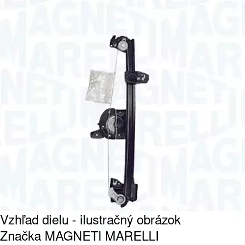 Elektrický mechanizmus okna dverí POLCAR 2315PSE2A - obr. 2