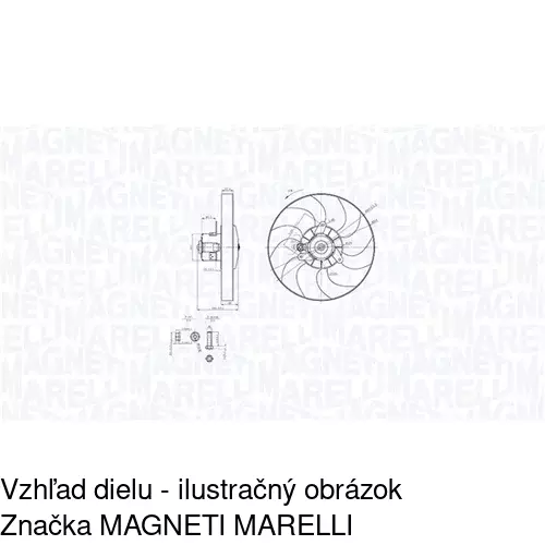 Ventilátor bez krytu / podpery POLCAR 232623U2 - obr. 2