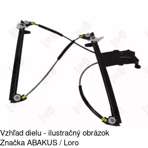 Elektrický mechanizmus okna dverí POLCAR 2327PSE2 - obr. 4