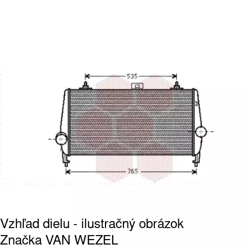 Chladiče vzduchu (Intercoolery) POLCAR 2333J8-2 - obr. 2