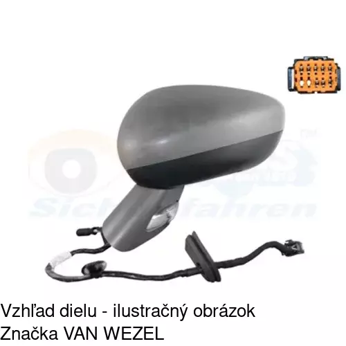 Vonkajšie zrkadlo POLCAR 2334518E