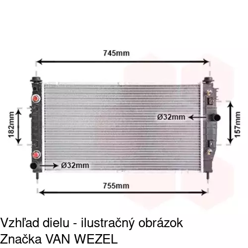 Chladiče vody POLCAR 243008-1 - obr. 1