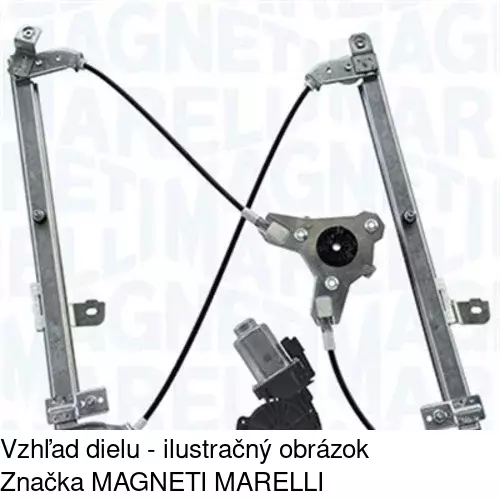 Elektrický mechanizmus okna dverí POLCAR 2759PSE3