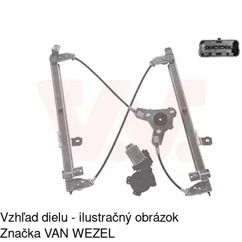 Elektrický mechanizmus okna dverí POLCAR 2759PSE3 - obr. 1