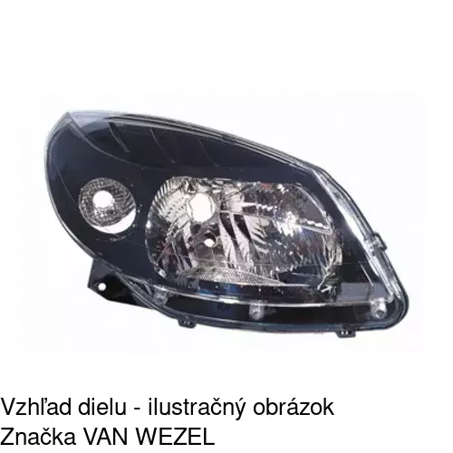 Hlavný reflektor POLCAR 2805100E - obr. 3