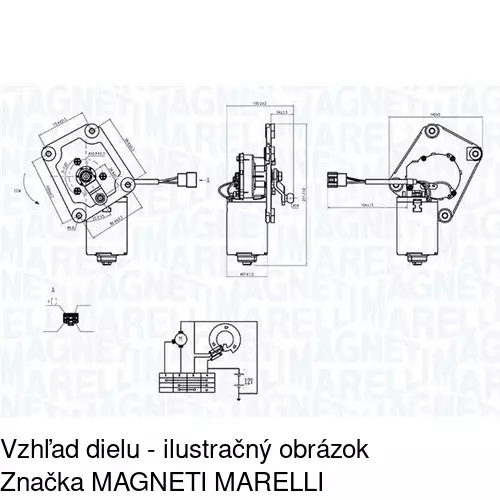 Motorček stieračov POLCAR 2902SWP1