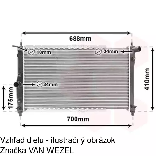 Chladiče vody POLCAR 291208-A - obr. 3