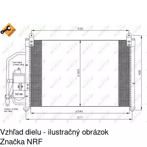 Chladiče klimatizácie 2912K8C1 /POLCAR/ - obr. 1