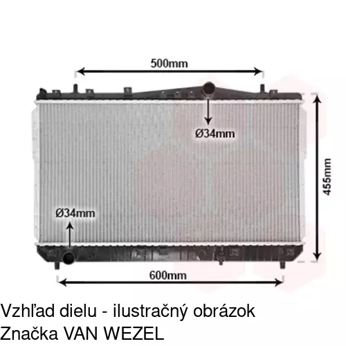 Chladiče vody POLCAR 296008-1 - obr. 1