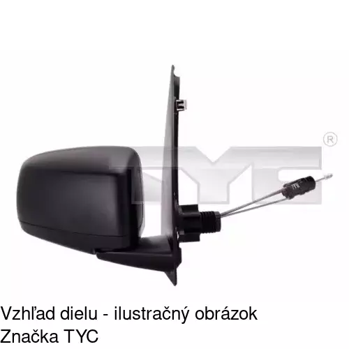 Rám vonkajšieho zrkadla POLCAR 300354T1E - obr. 1