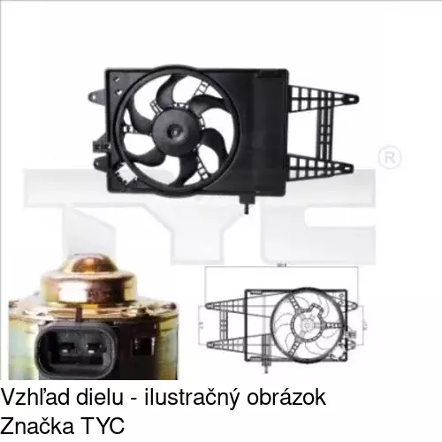 Ventilátory chladičov POLCAR 302223W1