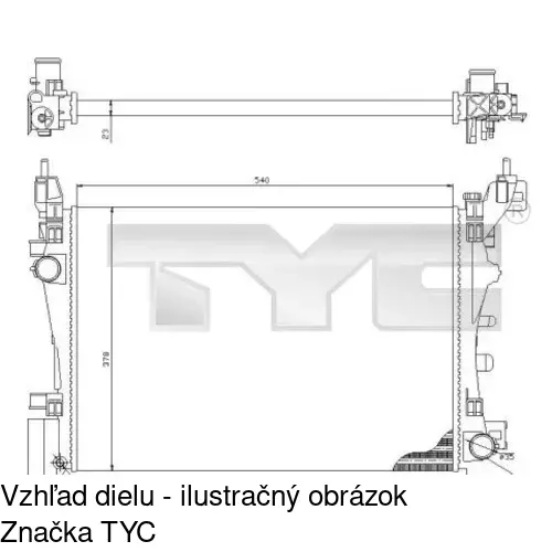 Chladiče vody POLCAR 302408-3