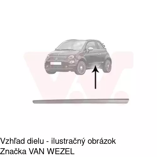 Lišta dverí POLCAR 30350031