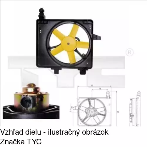 Ventilátory chladičov POLCAR 321023W6