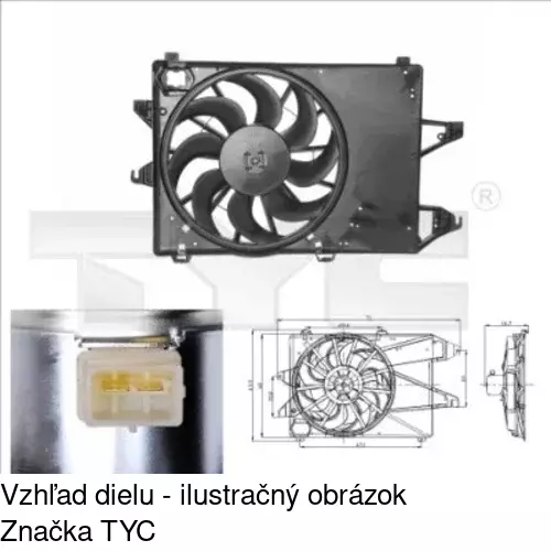 Ventilátory chladičov POLCAR 321623W2