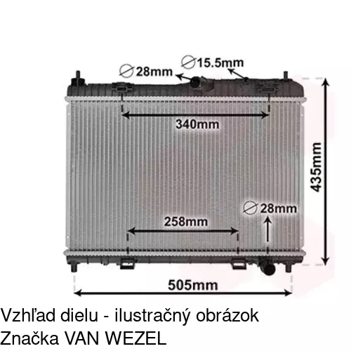 Chladiče vody POLCAR 32B108-1