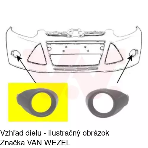 Rámik hmlového svetla 32C130-2 /POLCAR/ - obr. 1