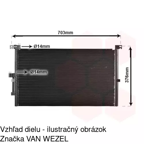 Chladiče klimatizácie 3710K8C1 /POLCAR/ - obr. 2