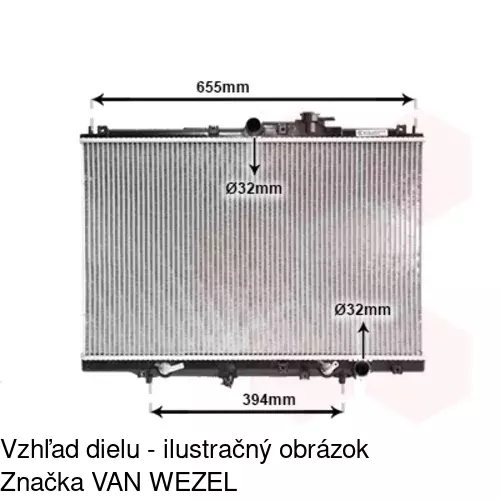 Chladiče vody POLCAR 3860081K - obr. 2