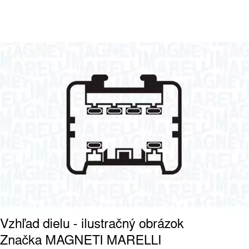 Mechanizmus sťahovania okna elektrický bez motora POLCAR 3876PSG1