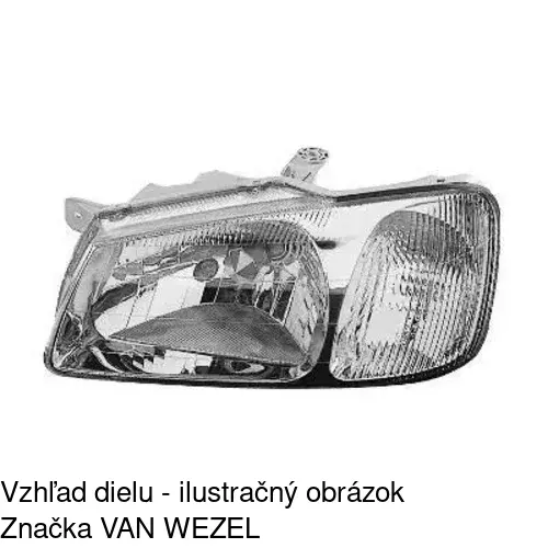 Hlavný reflektor 400709-E /POLCAR/ - obr. 3