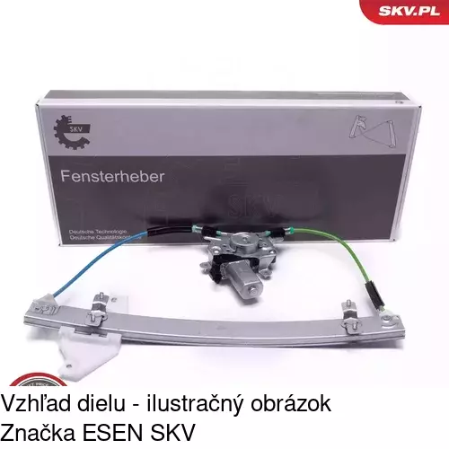 Elektrický mechanizmus okna dverí POLCAR 4007PSE5 - obr. 2