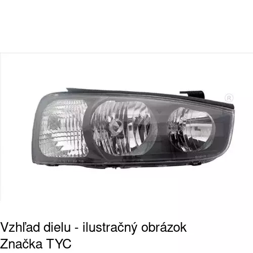 Hlavný reflektor POLCAR 401310-E