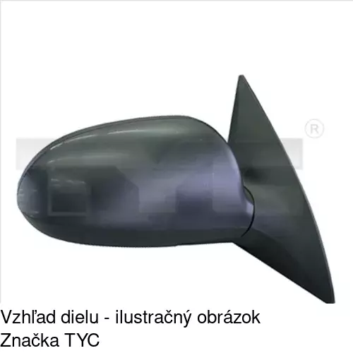 Vonkajšie zrkadlo POLCAR 4015522E