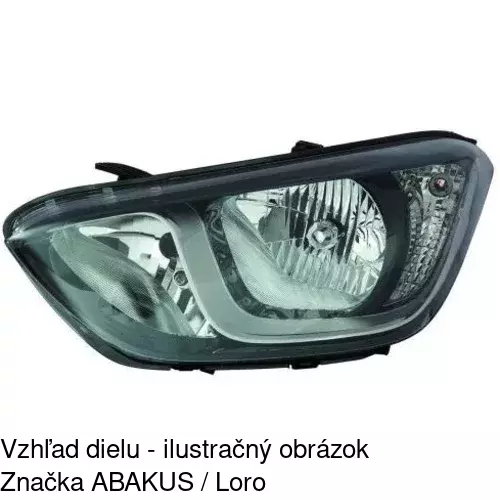 Hlavný reflektor 40B210-E /POLCAR/ - obr. 1