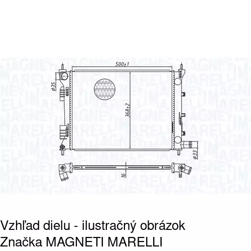 Chladiče vody POLCAR 41B108-1