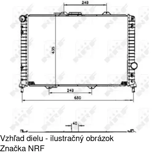 Chladiče vody POLCAR 421108A1