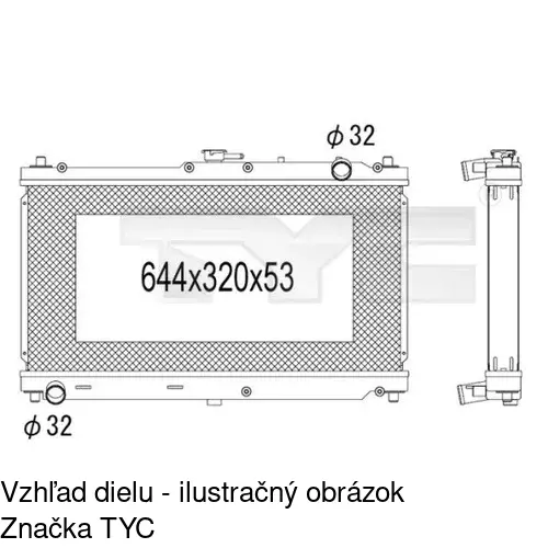 Chladiče vody POLCAR 453508-3