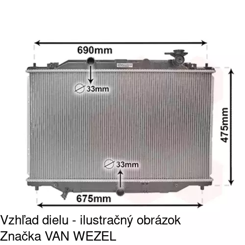 Chladiče vody POLCAR 45X108-2 - obr. 1