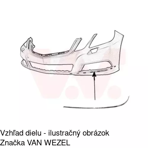 Lišta nárazníka POLCAR 501807-5 - obr. 1