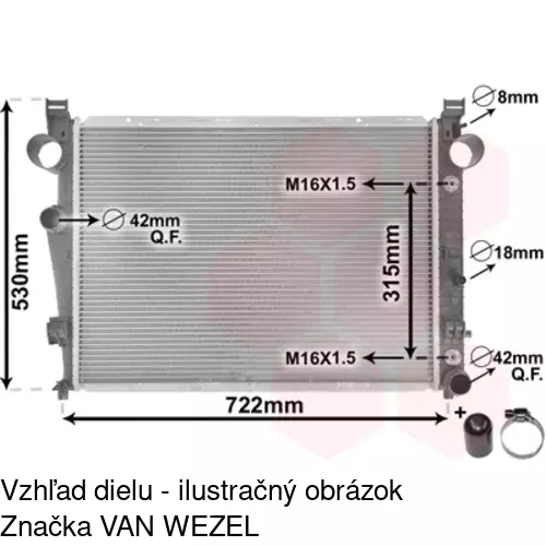 Chladiče vody POLCAR 502508-1 - obr. 1