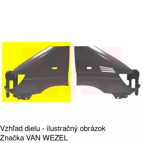 Predný blatník 506301 /POLCAR/ - obr. 2