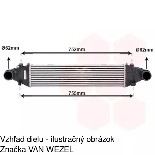 Chladiče vzduchu (Intercoolery) POLCAR 5070J8-1 - obr. 5