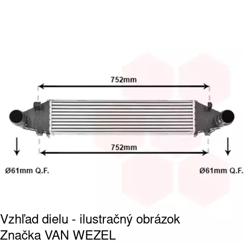 Chladiče vzduchu (Intercoolery) POLCAR 5070J8-3 - obr. 3