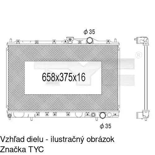 Chladiče vody POLCAR 521708-1