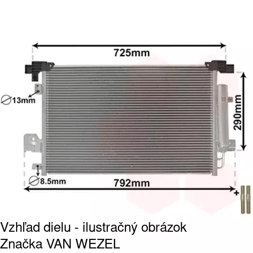 Chladiče klimatizácie POLCAR 5266K8C1S - obr. 3