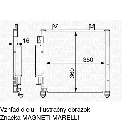 Chladiče klimatizácie POLCAR 5503K8C1 - obr. 1